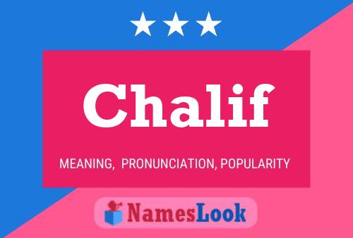 Chalif Name Poster