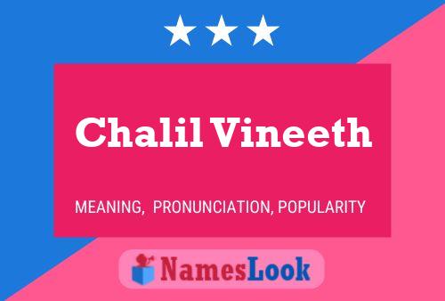 Chalil Vineeth Name Poster