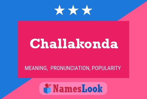 Challakonda Name Poster