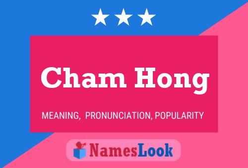 Cham Hong Name Poster