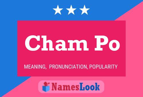 Cham Po Name Poster