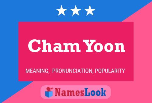 Cham Yoon Name Poster