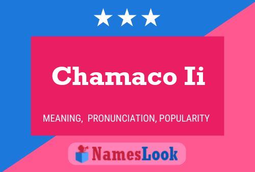 Chamaco Ii Name Poster