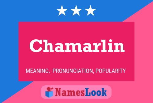 Chamarlin Name Poster