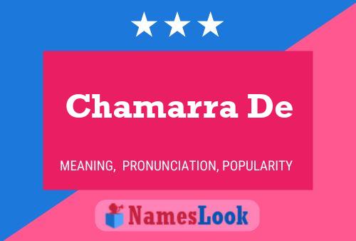 Chamarra De Name Poster