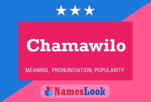 Chamawilo Name Poster