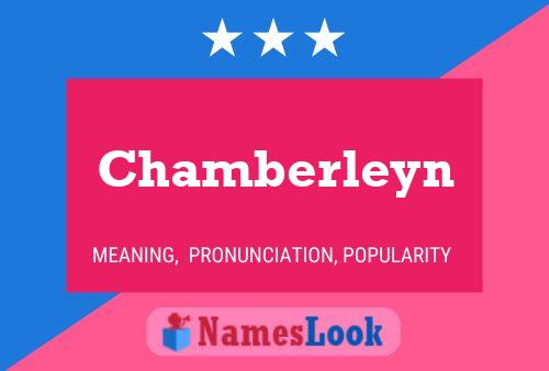 Chamberleyn Name Poster