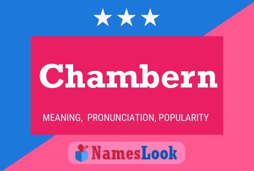 Chambern Name Poster