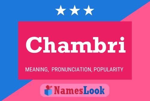 Chambri Name Poster