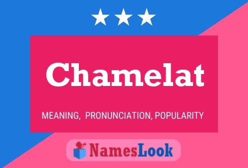 Chamelat Name Poster