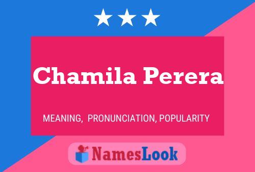 Chamila Perera Name Poster