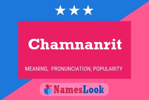 Chamnanrit Name Poster