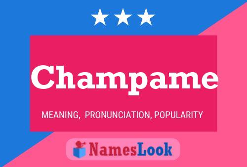 Champame Name Poster