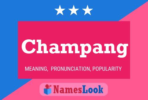 Champang Name Poster