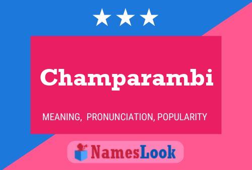 Champarambi Name Poster