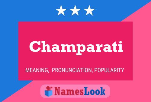 Champarati Name Poster