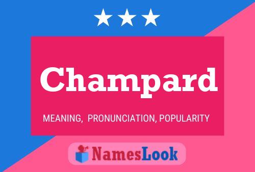 Champard Name Poster