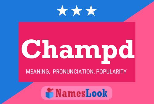 Champd Name Poster