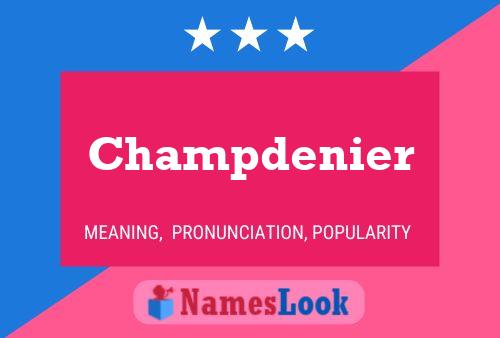 Champdenier Name Poster