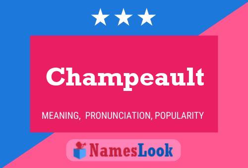 Champeault Name Poster