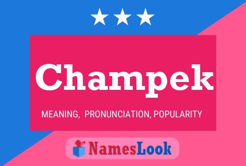 Champek Name Poster