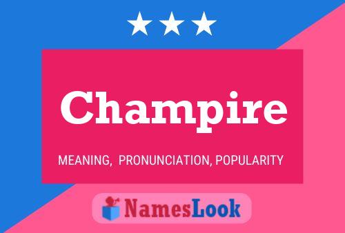 Champire Name Poster