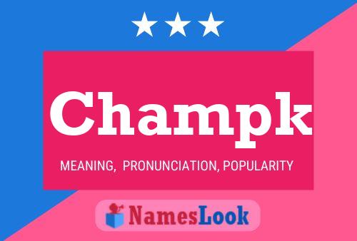 Champk Name Poster