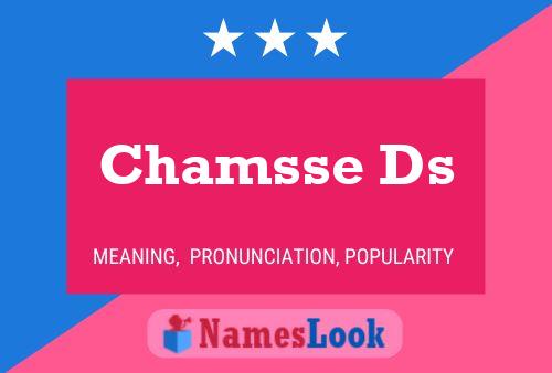 Chamsse Ds Name Poster