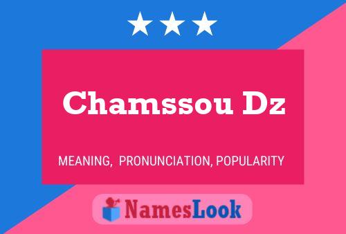 Chamssou Dz Name Poster