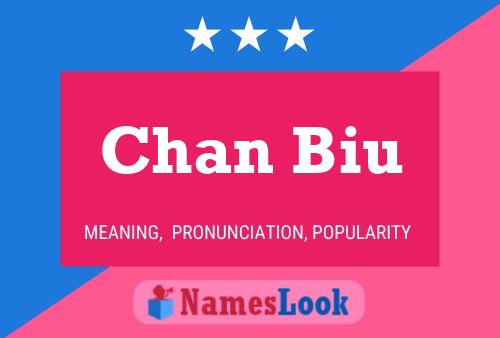 Chan Biu Name Poster