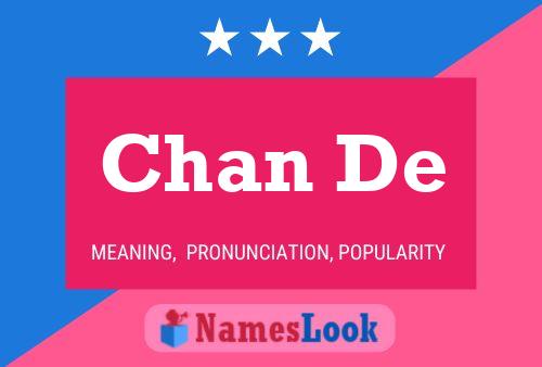 Chan De Name Poster