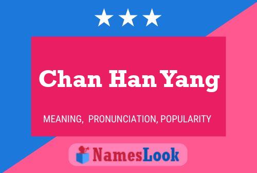 Chan Han Yang Name Poster