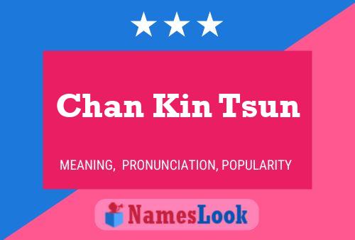 Chan Kin Tsun Name Poster