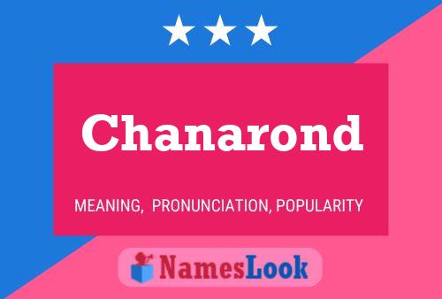 Chanarond Name Poster