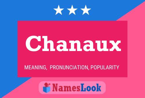 Chanaux Name Poster