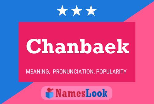 Chanbaek Name Poster