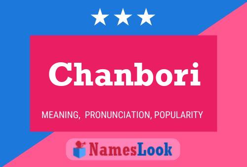 Chanbori Name Poster