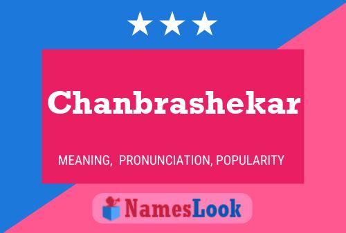 Chanbrashekar Name Poster