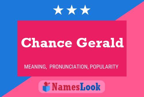 Chance Gerald Name Poster