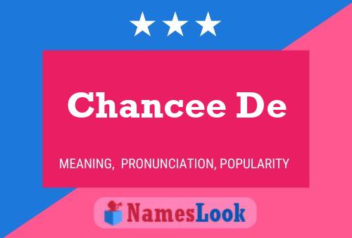 Chancee De Name Poster