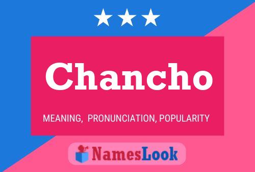 Chancho Name Poster