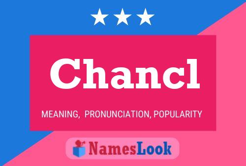 Chancl Name Poster