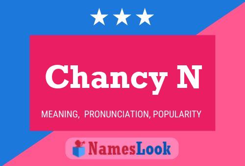 Chancy N Name Poster