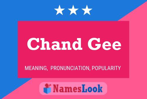 Chand Gee Name Poster