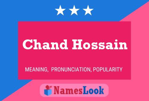 Chand Hossain Name Poster