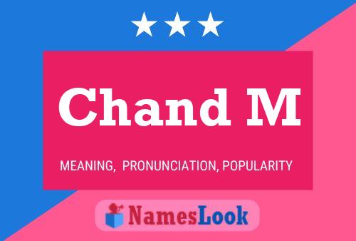 Chand M Name Poster