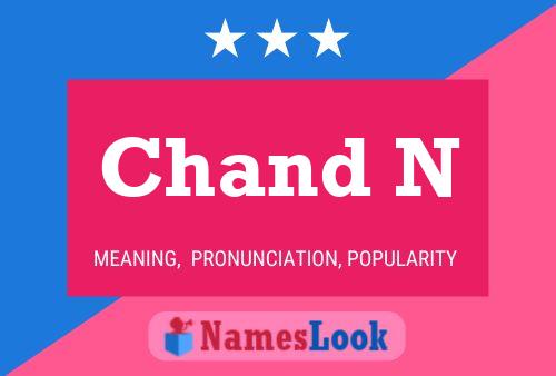 Chand N Name Poster