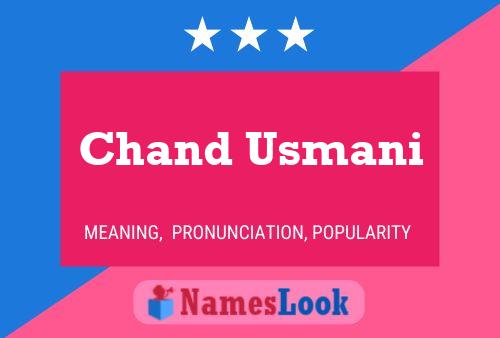 Chand Usmani Name Poster