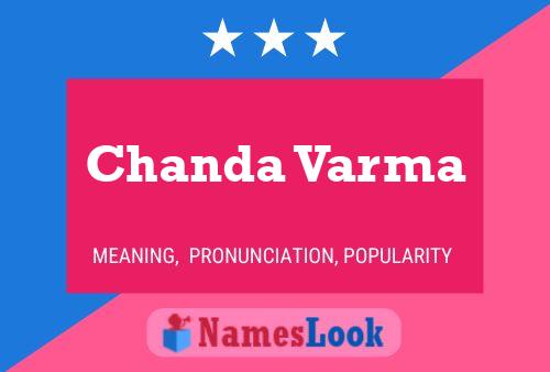 Chanda Varma Name Poster