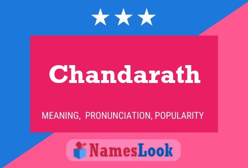 Chandarath Name Poster